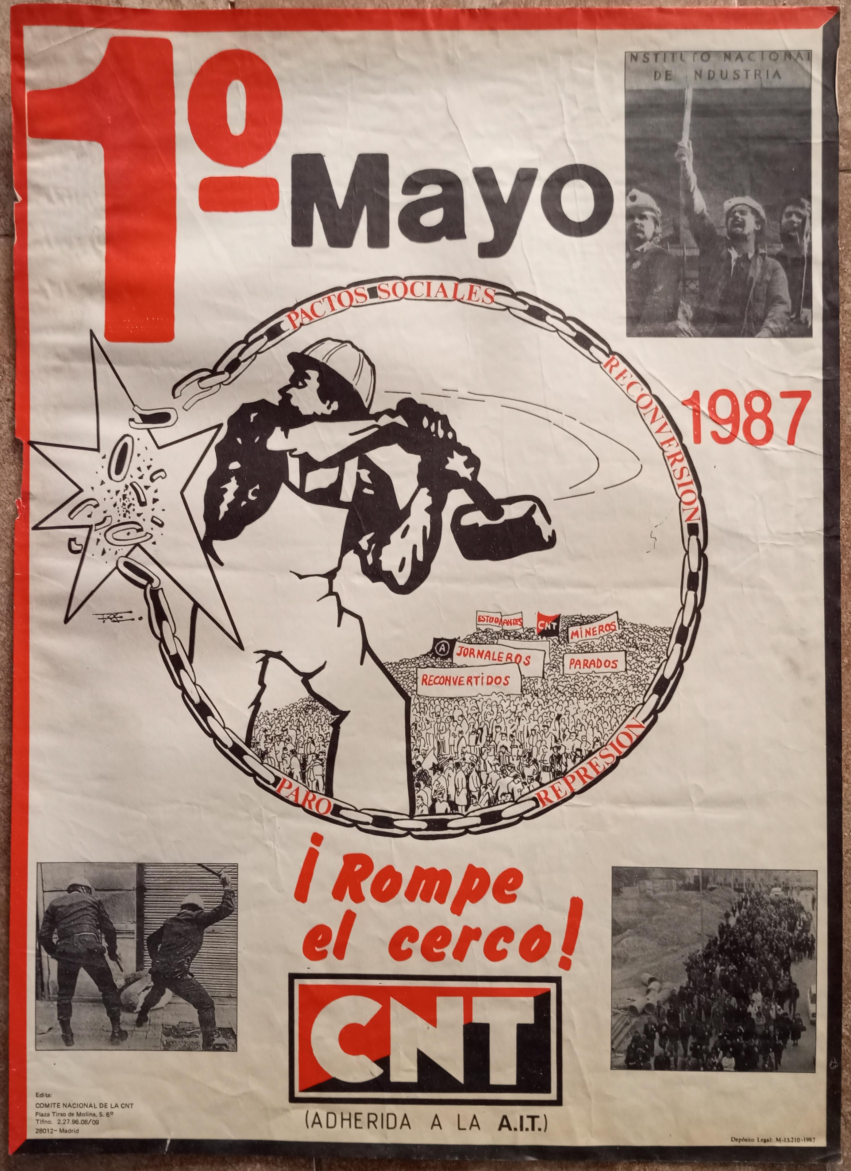 1º Mayo 1987. ¡Rompe el cerco!