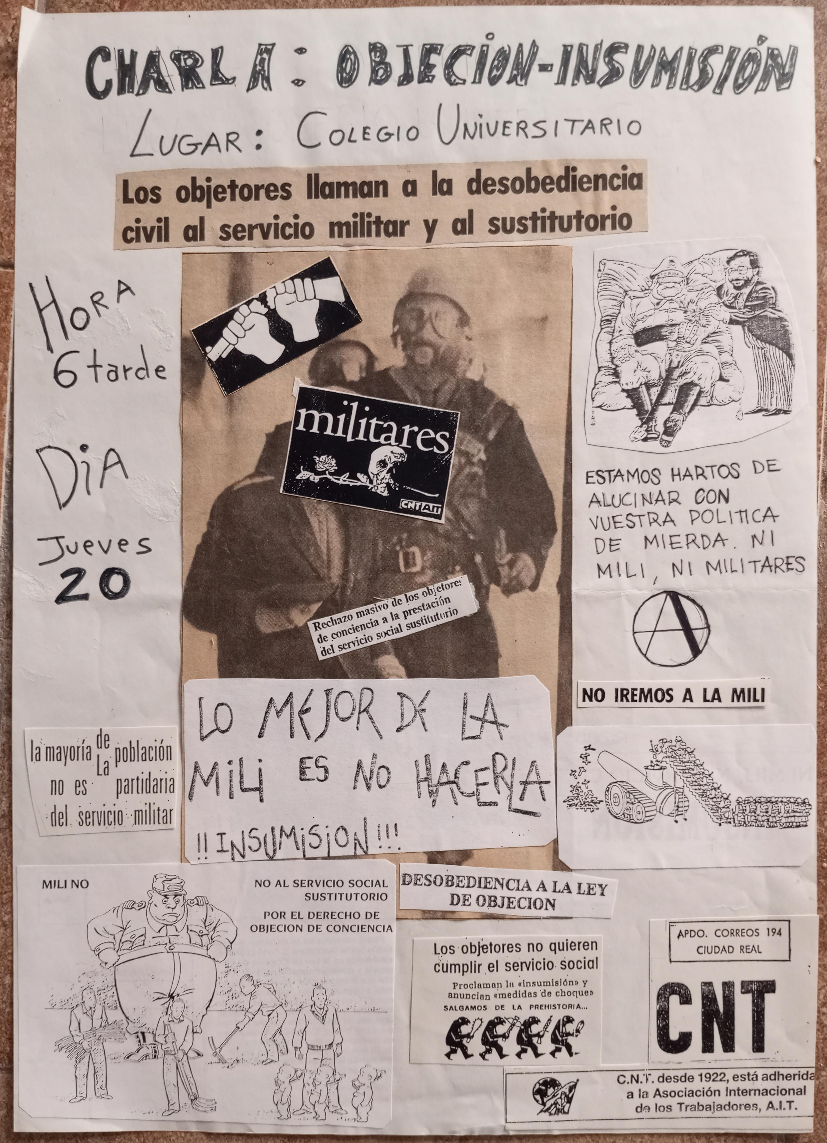 Charla: objeción–insumisión