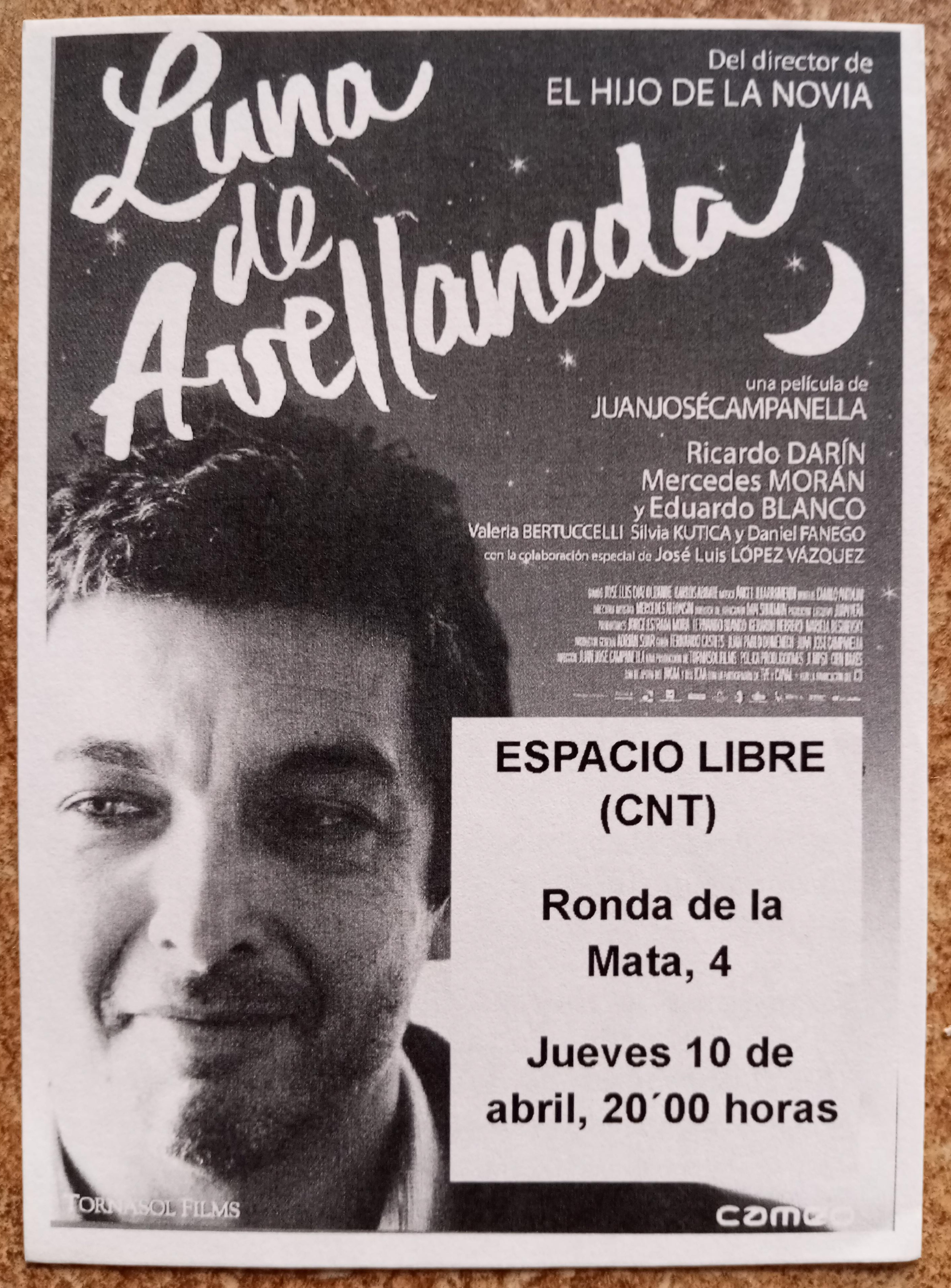 Proyección: Luna de Avellaneda