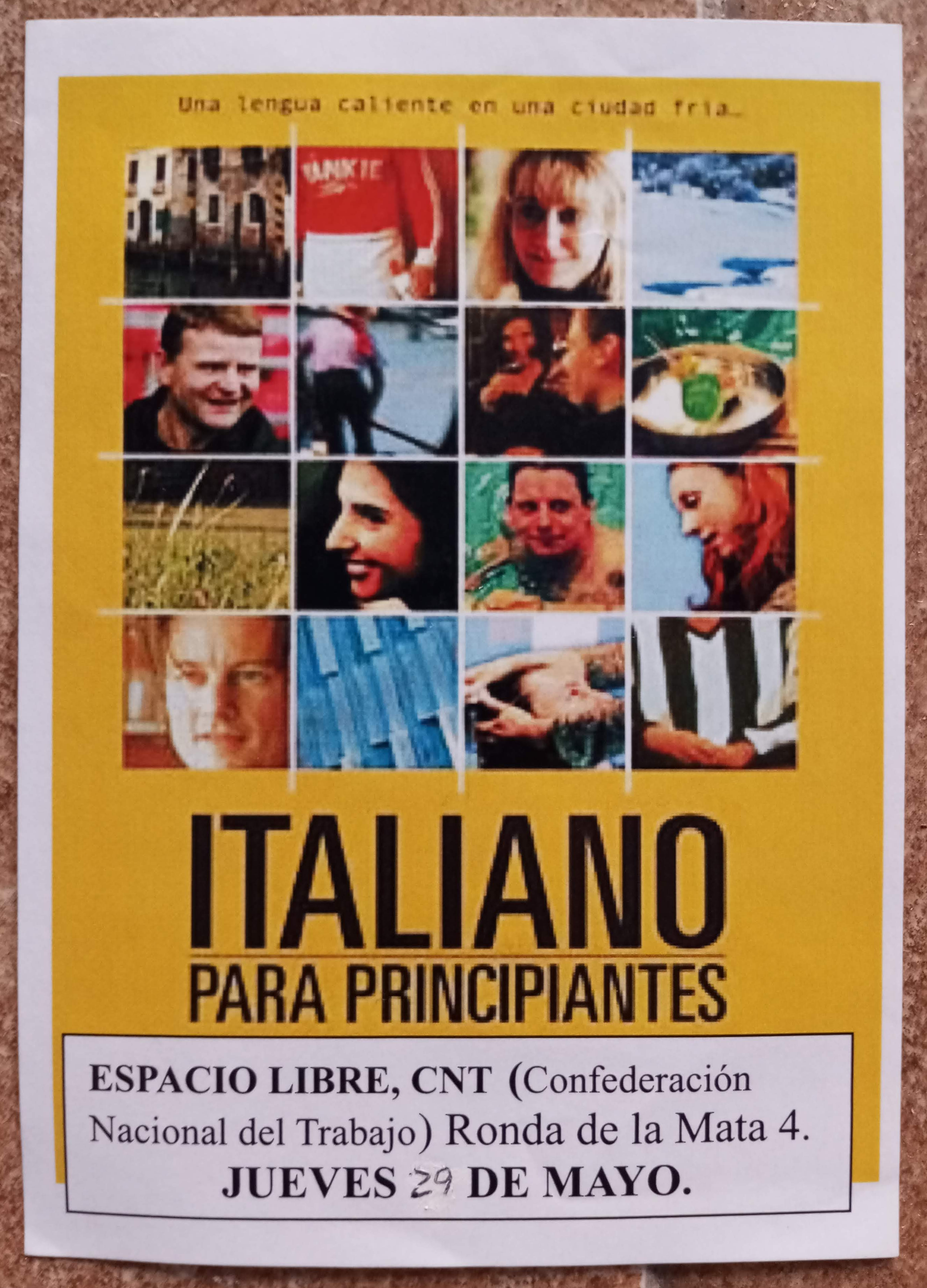 Proyección: Italiano para principiantes