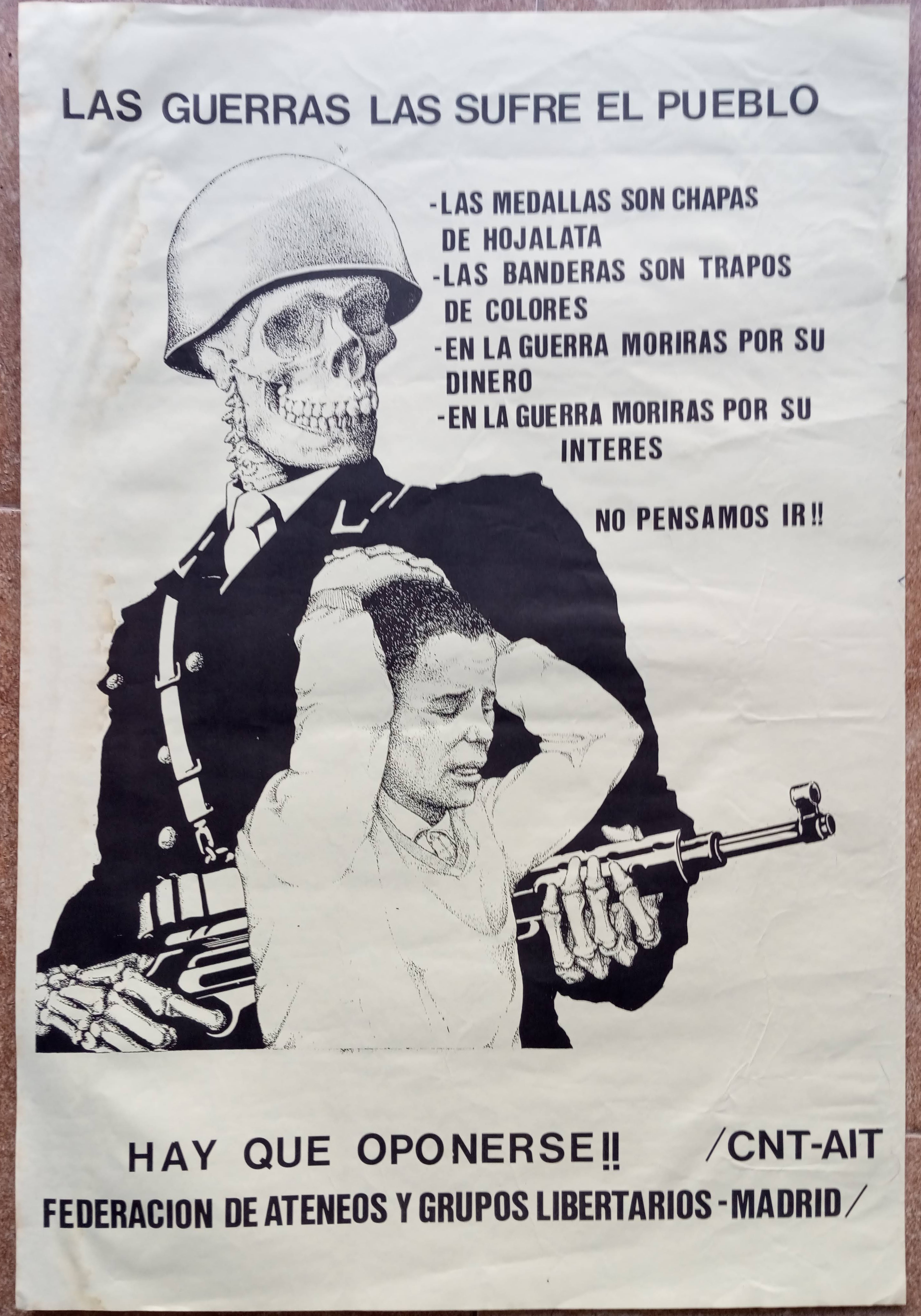 Las guerras las sufre el pueblo. Hay que oponerse
