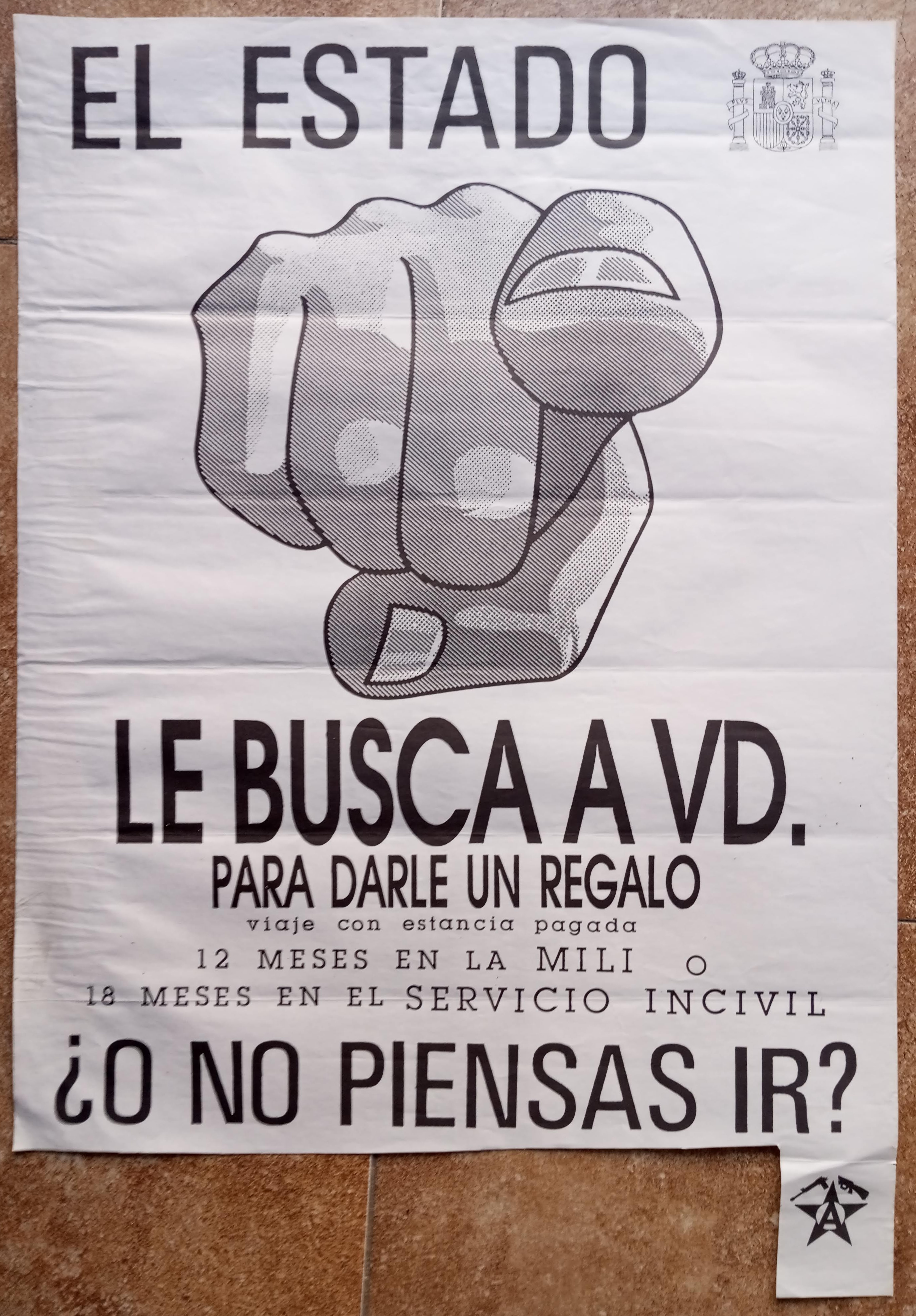 El Estado le busca: 12 meses en la mili o 18 meses en el servicio incivil. ¿O no piensa ir?
