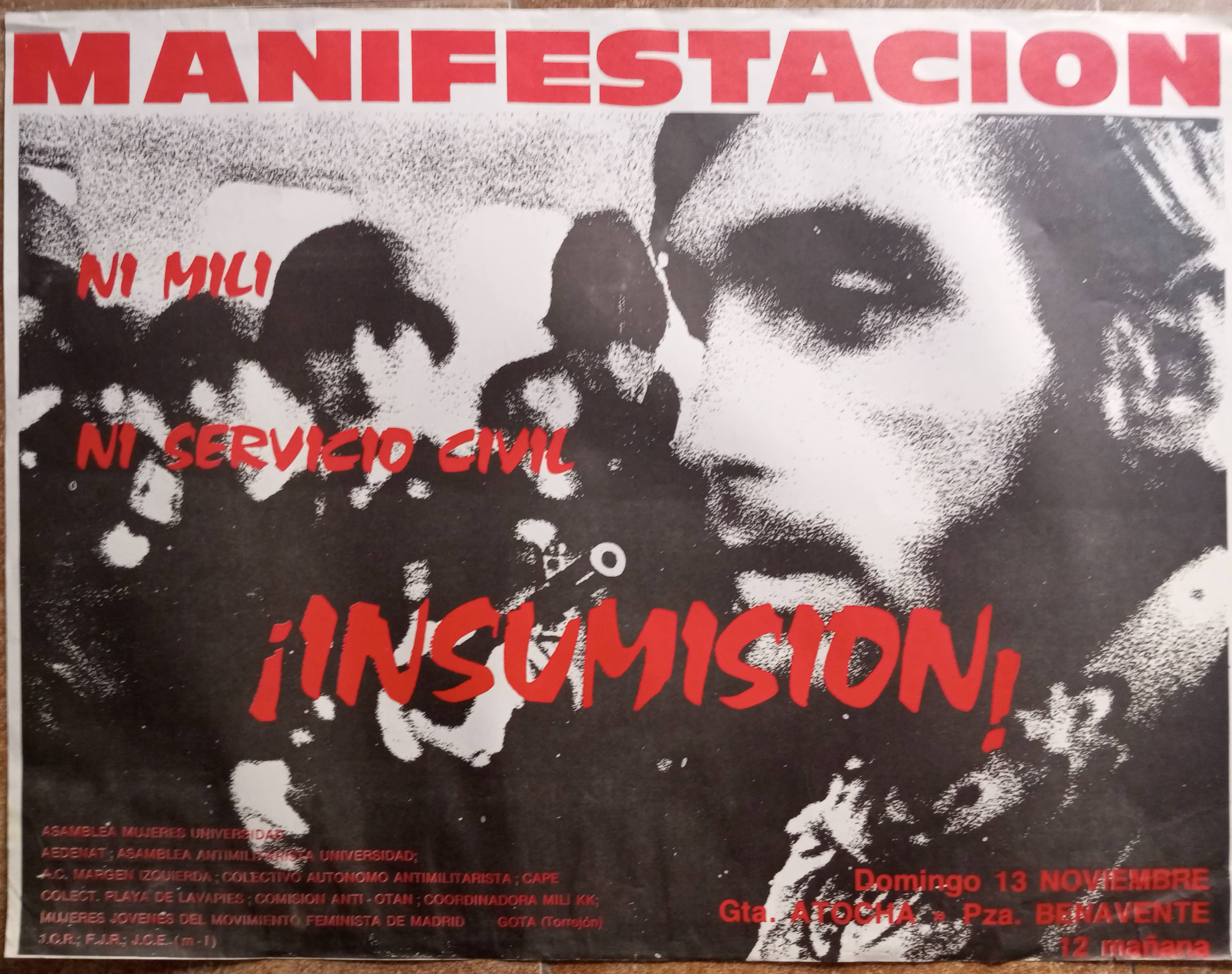 Manifestación: ni mili ni servicio civil, ¡insumisión!