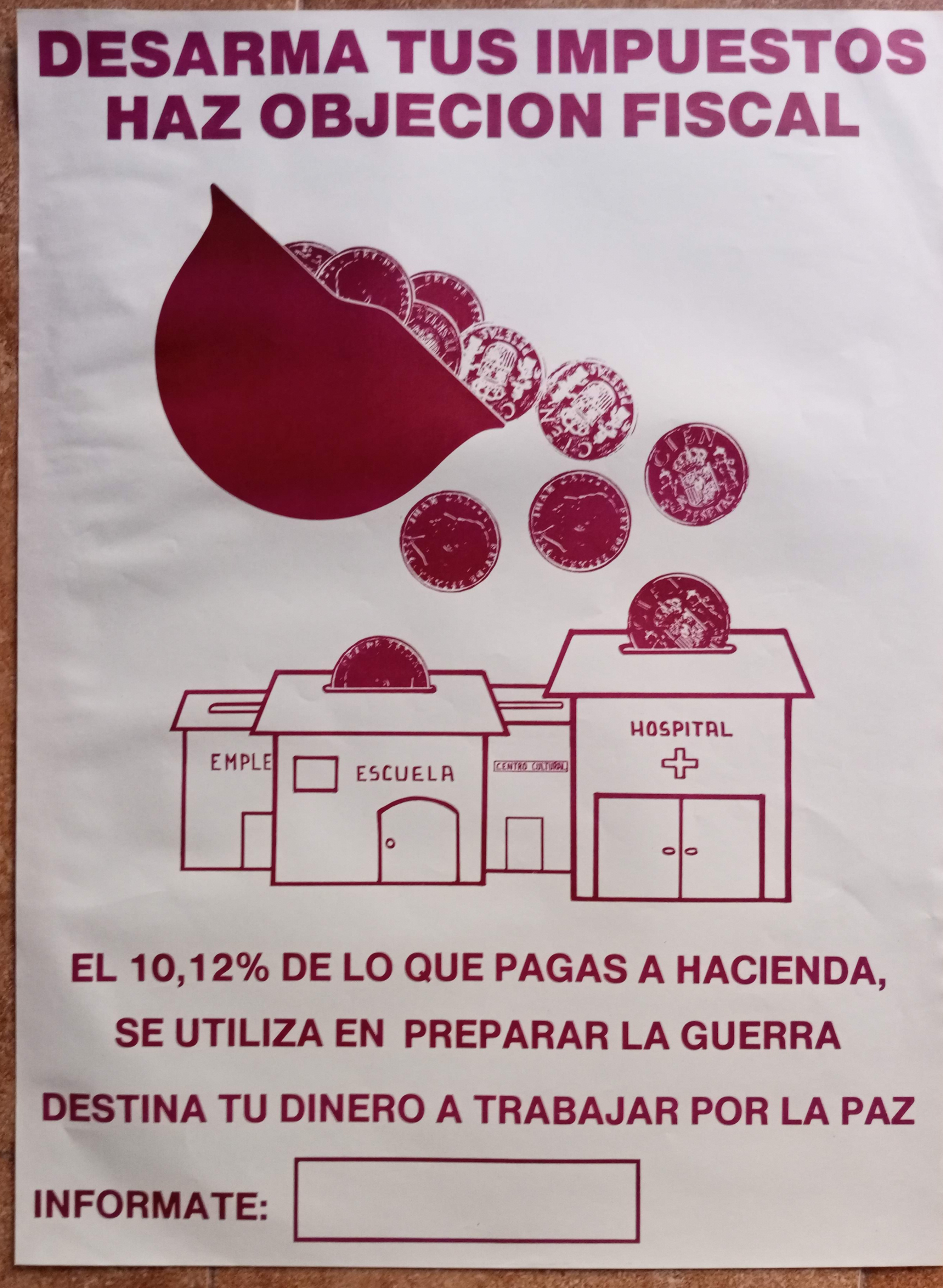Desarma tus impuestos. Haz objeción fiscal