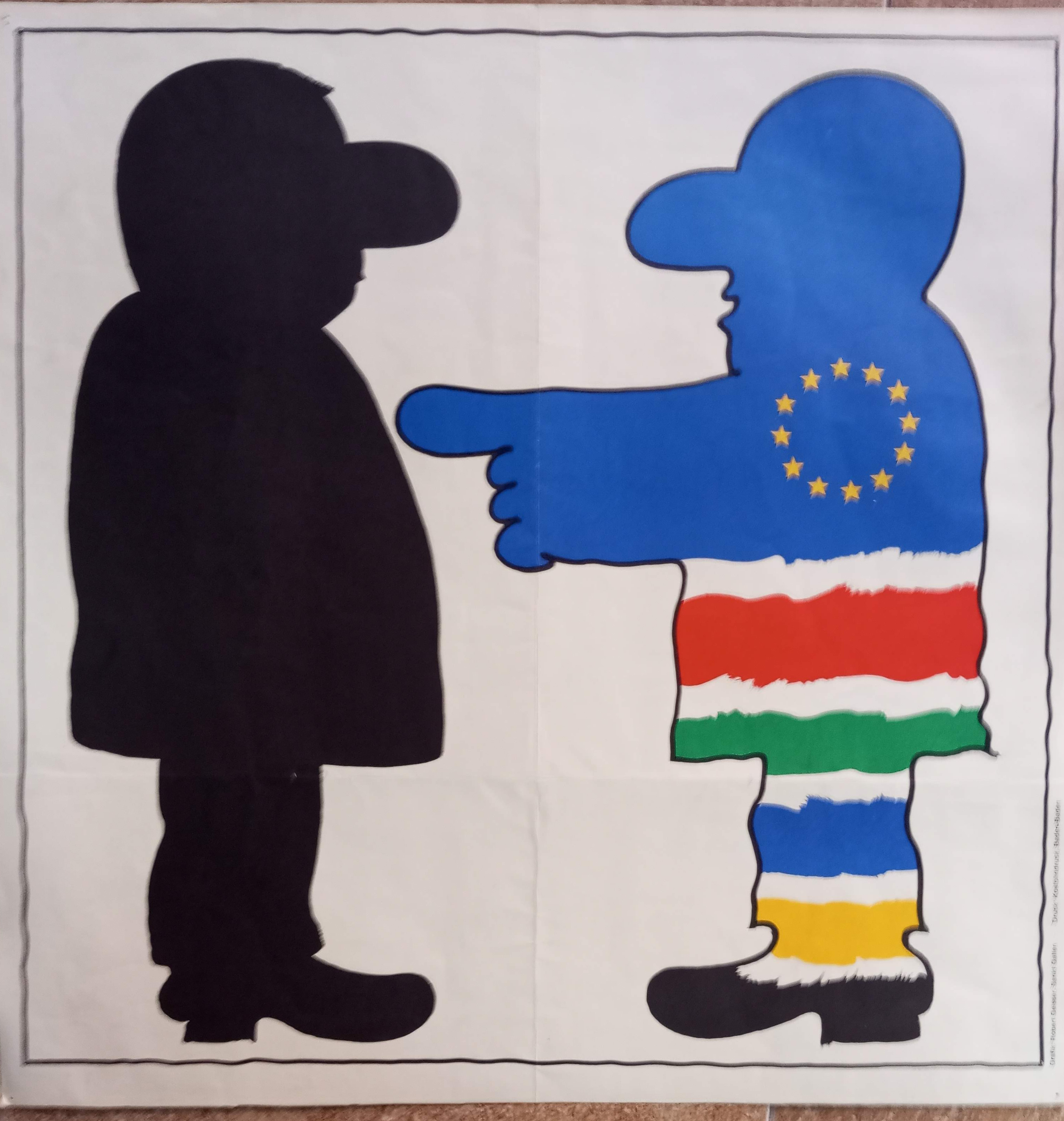 [Día de Europa: Europa eres tú. Panel gráfico del cartel «Europe Day. Your Day. 5 May 1978»]