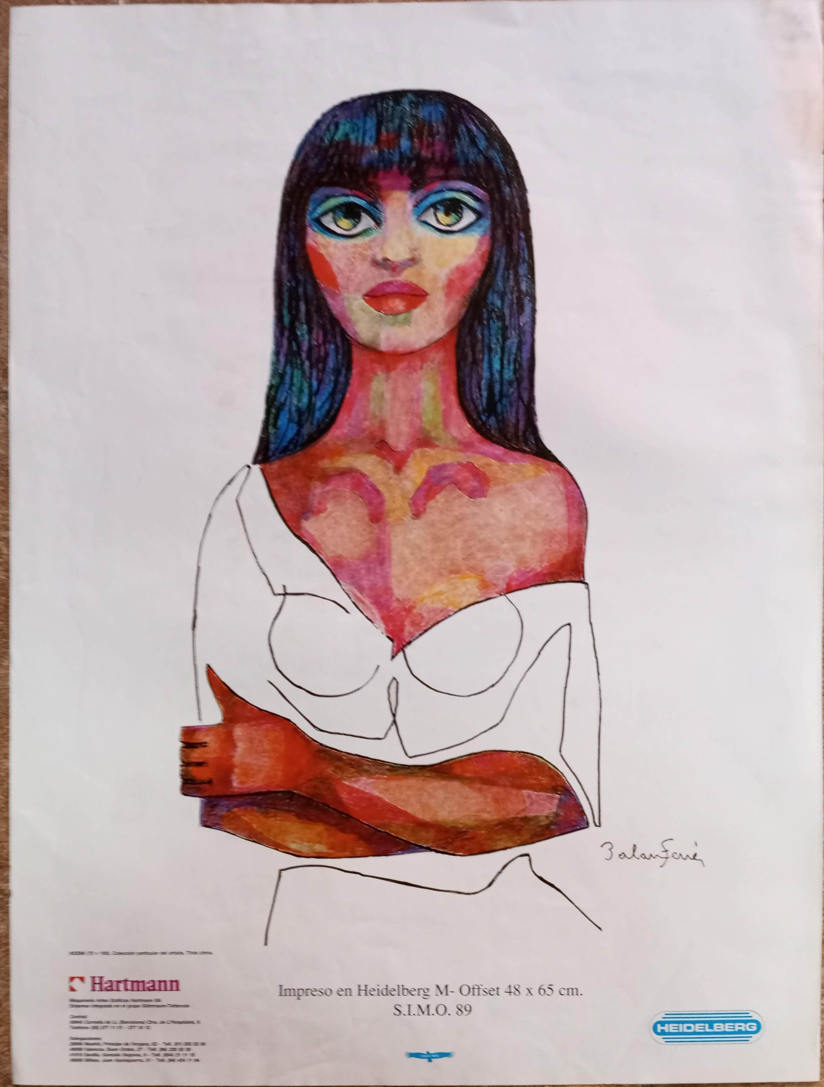 Impreso de demostración gráfica SIMO 89