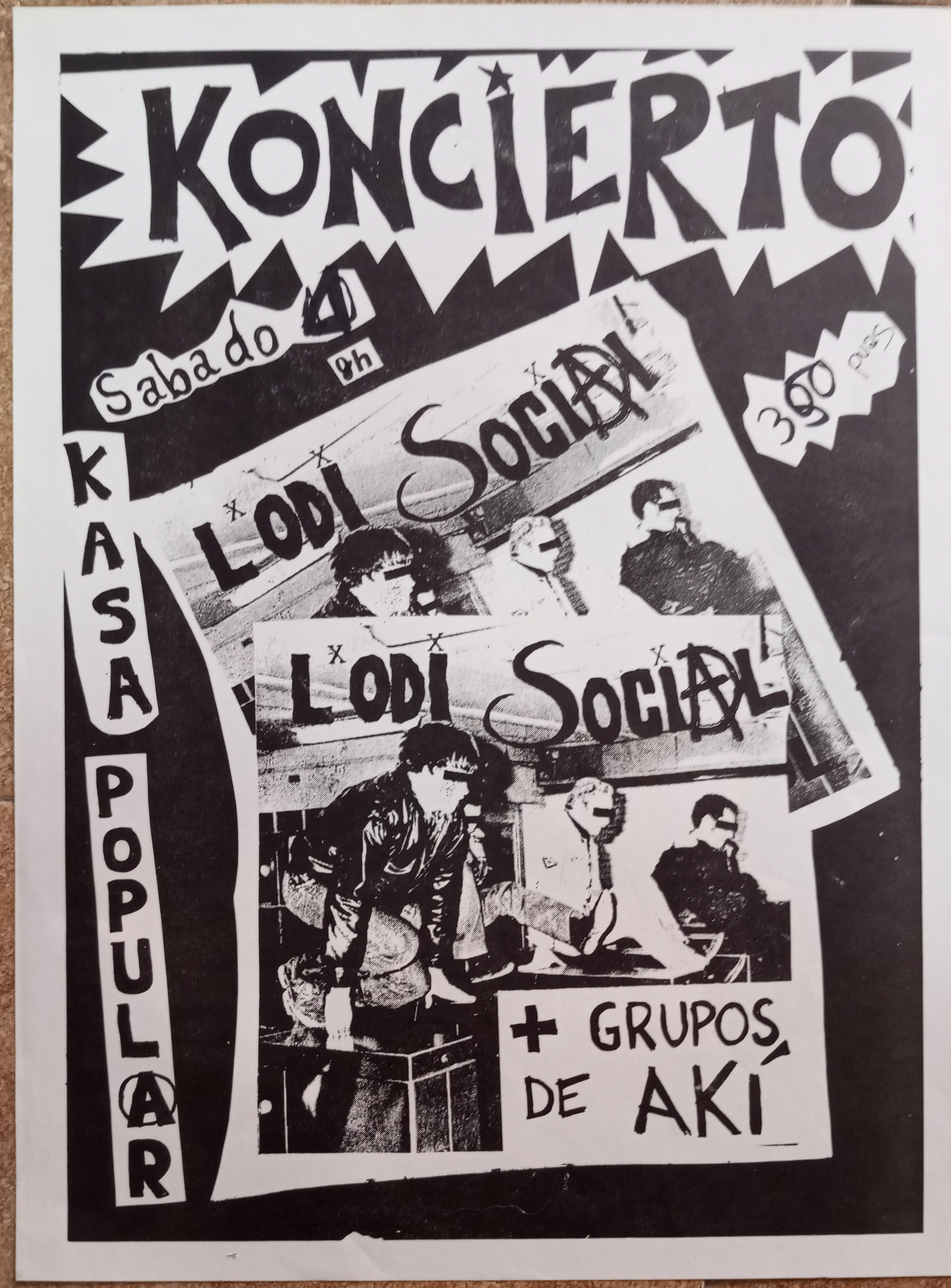 [Koncierto de L'Odi Social y grupos locales en una Kasa Popular]