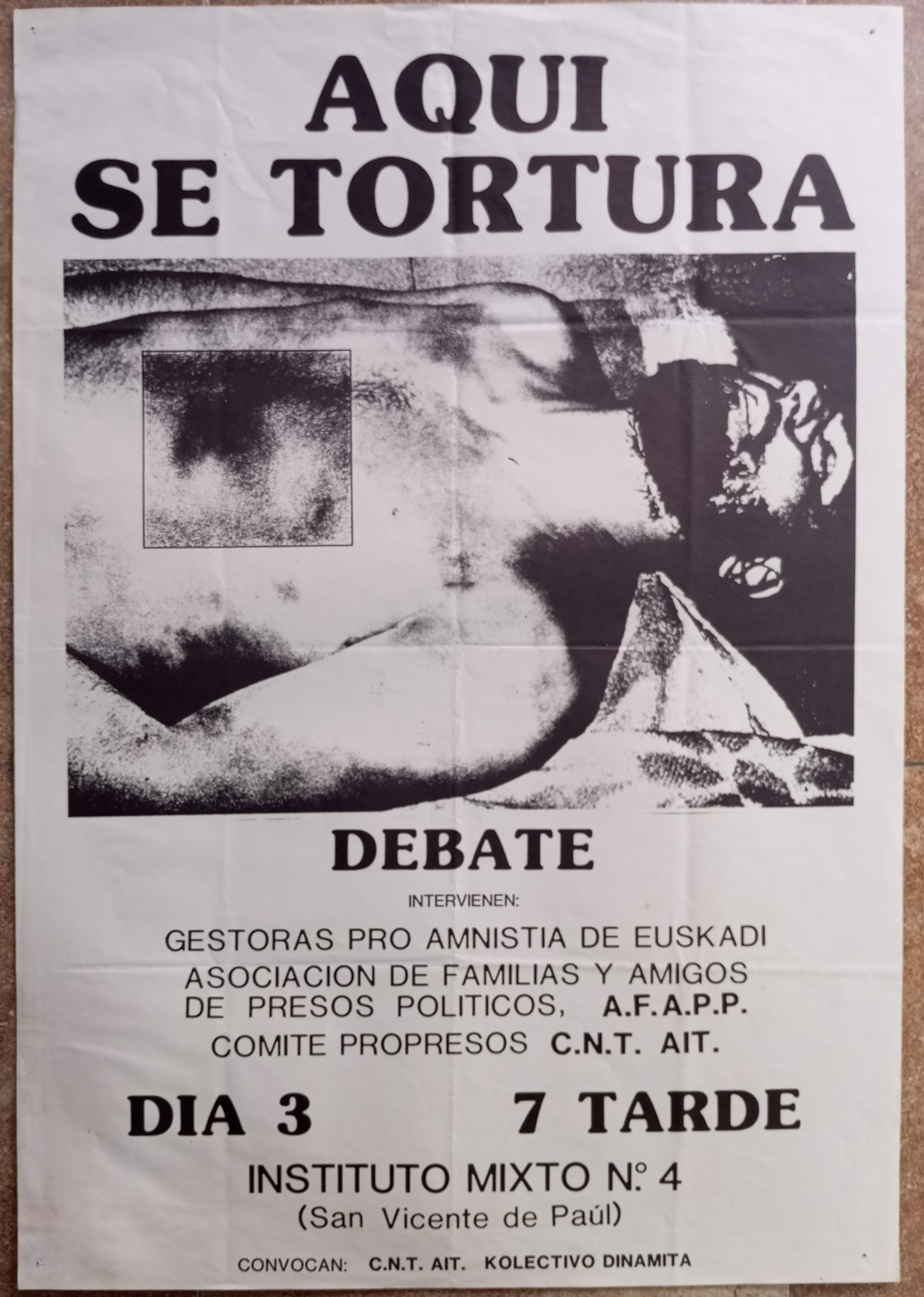 Aquí se tortura. Debate