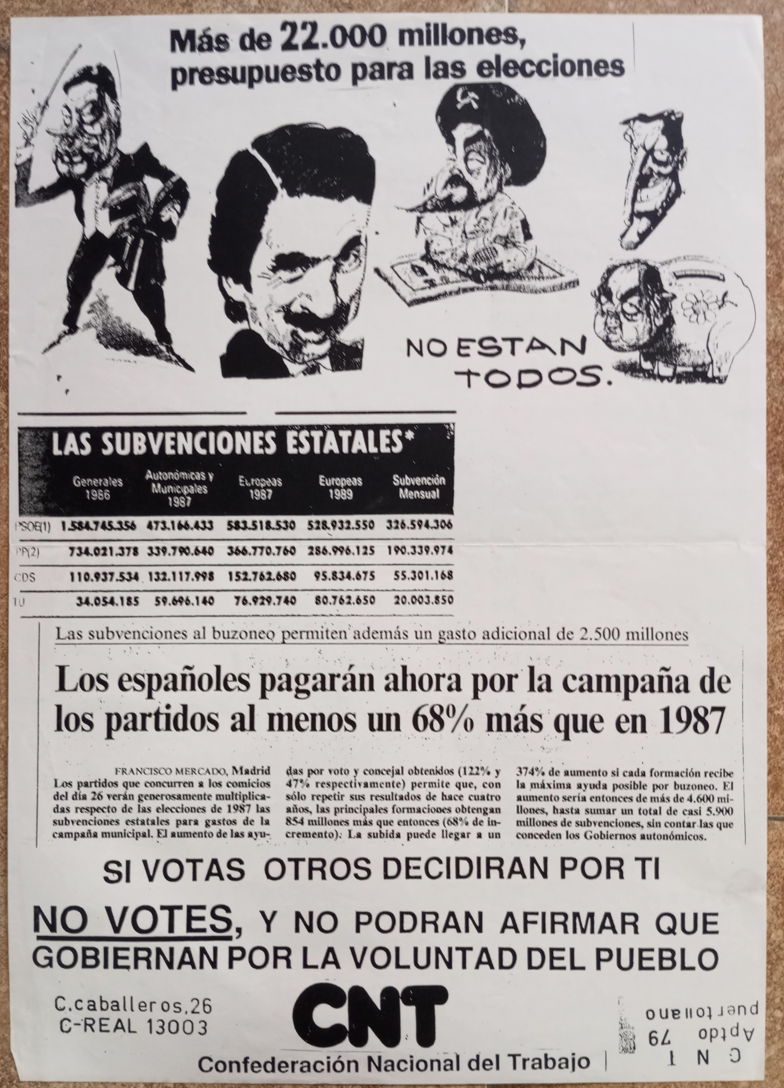 Si votas, otros decidirán por ti. No votes