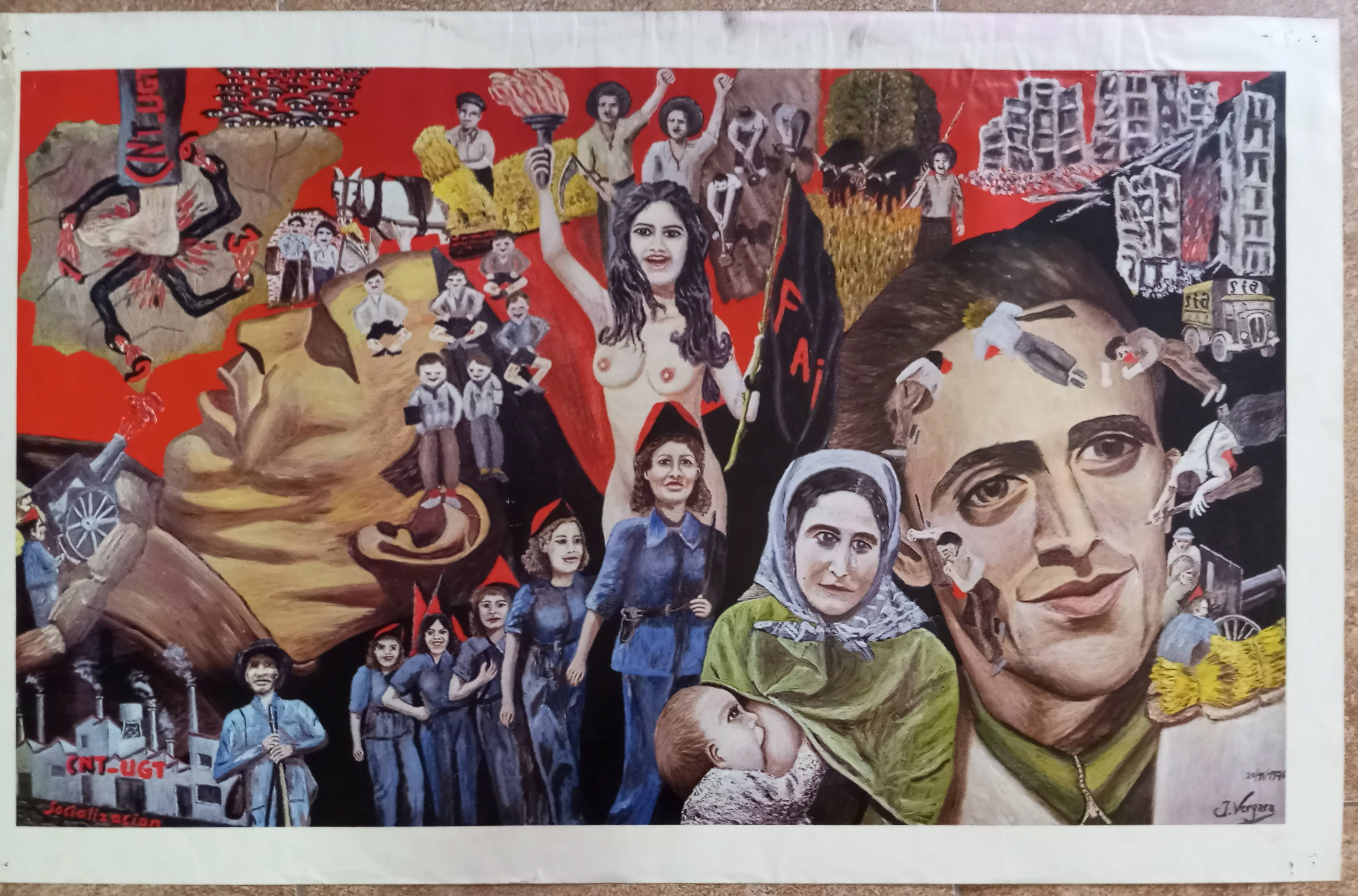 Collage sobre la Revolución social española