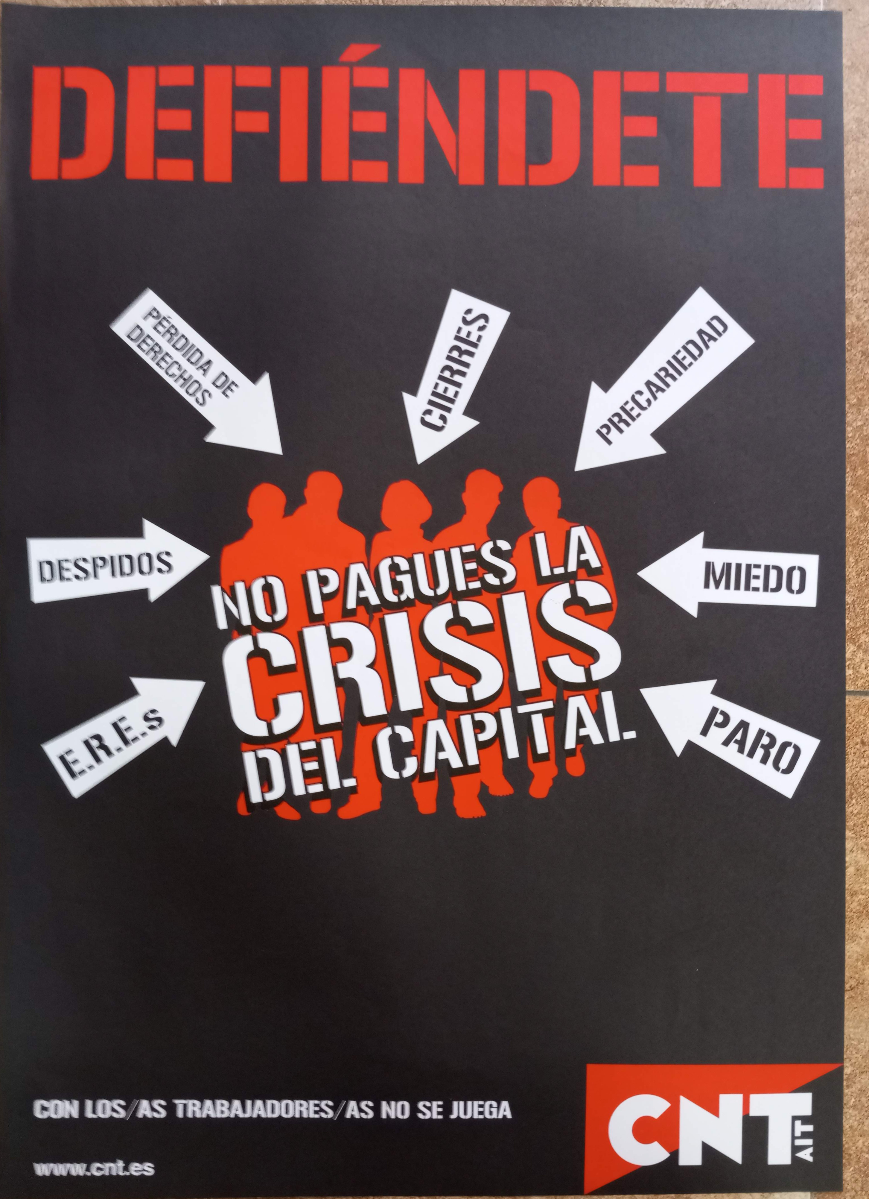 Defiéndete: no pagues la crisis del capital