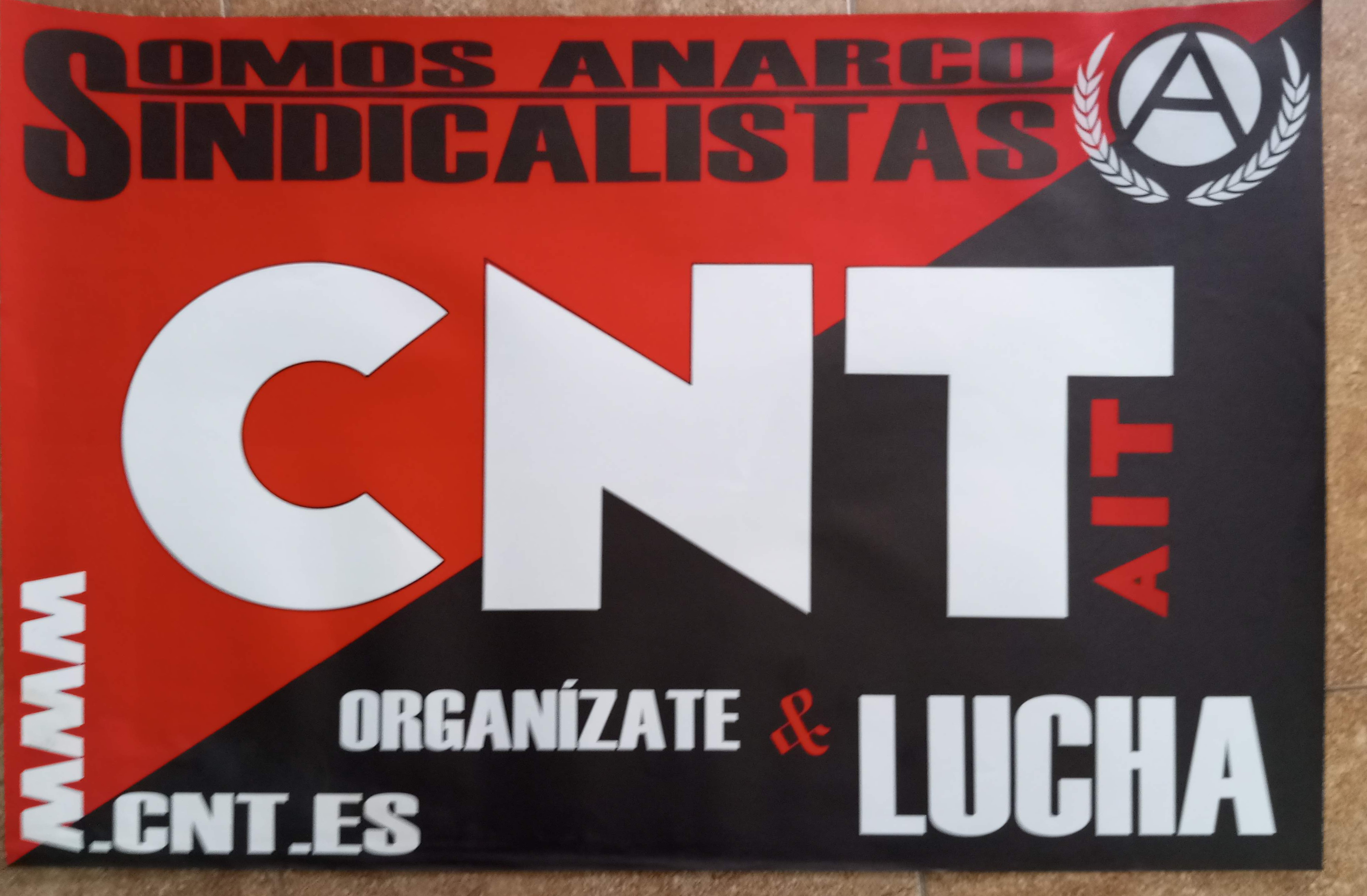 Somos anarcosindicalistas. Organízate y lucha