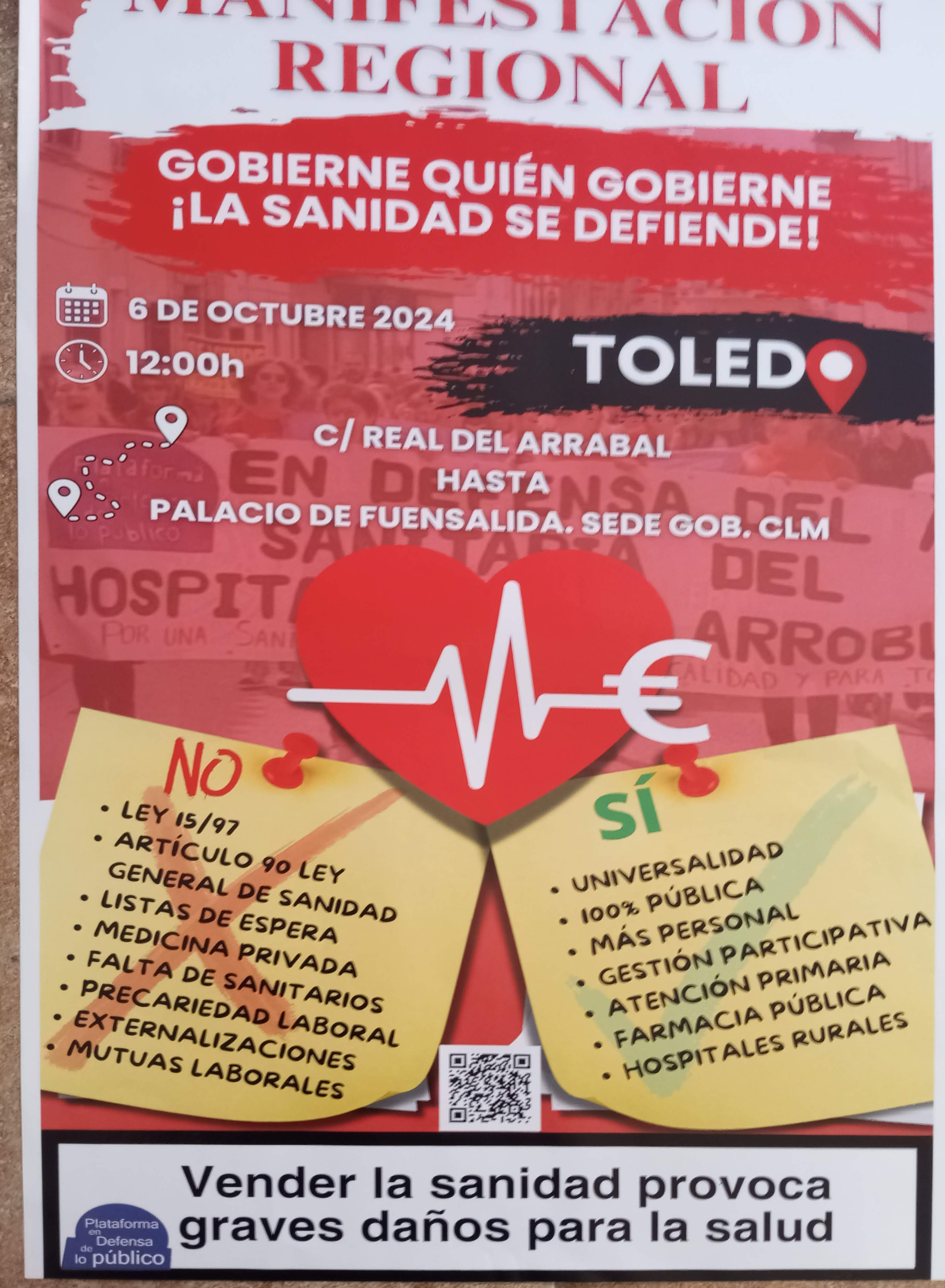 Manifestación regional: gobierne quien gobierne, la sanidad se defiende
