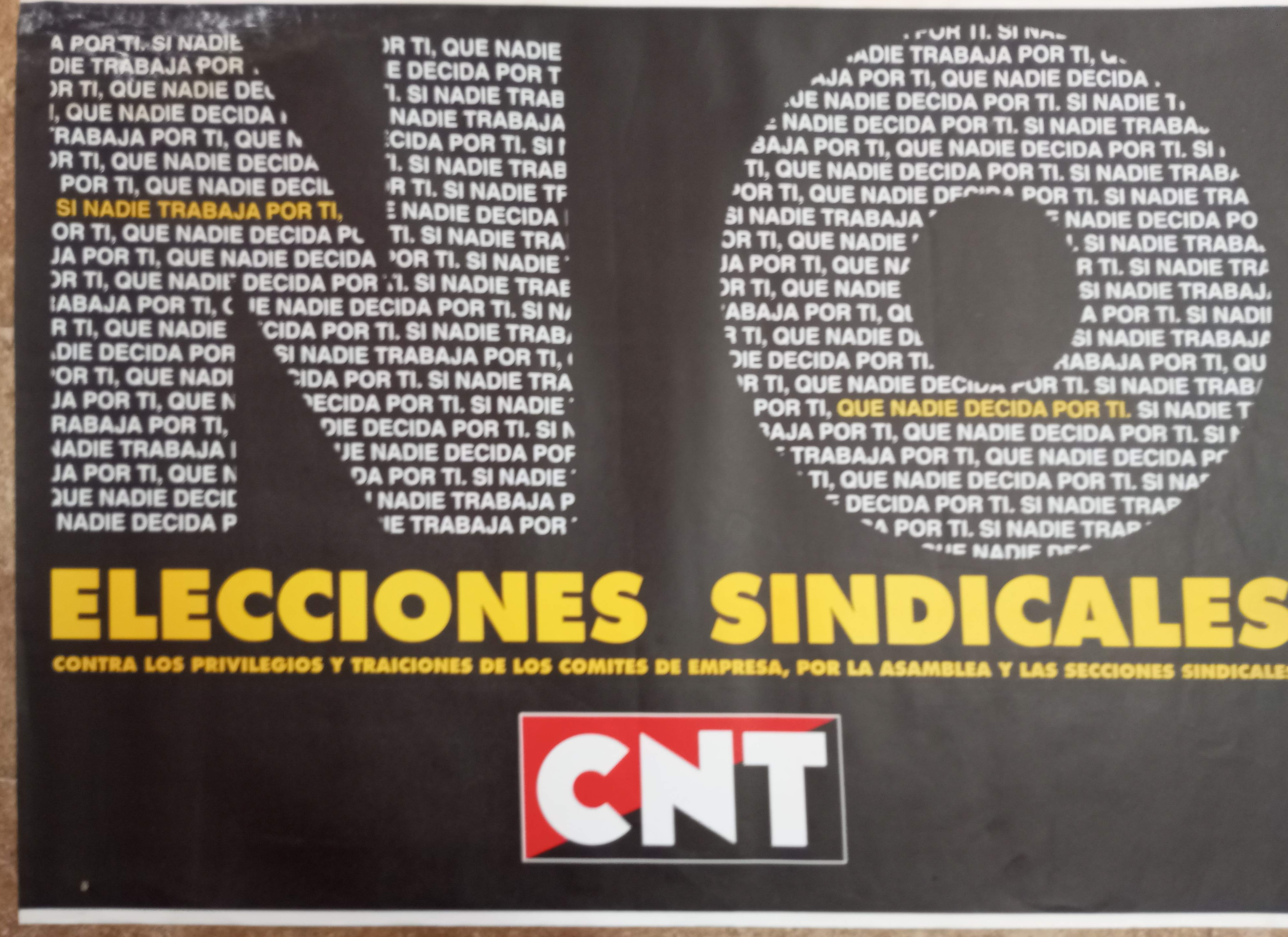 No a las elecciones sindicales. Por la asamblea y las secciones sindicales