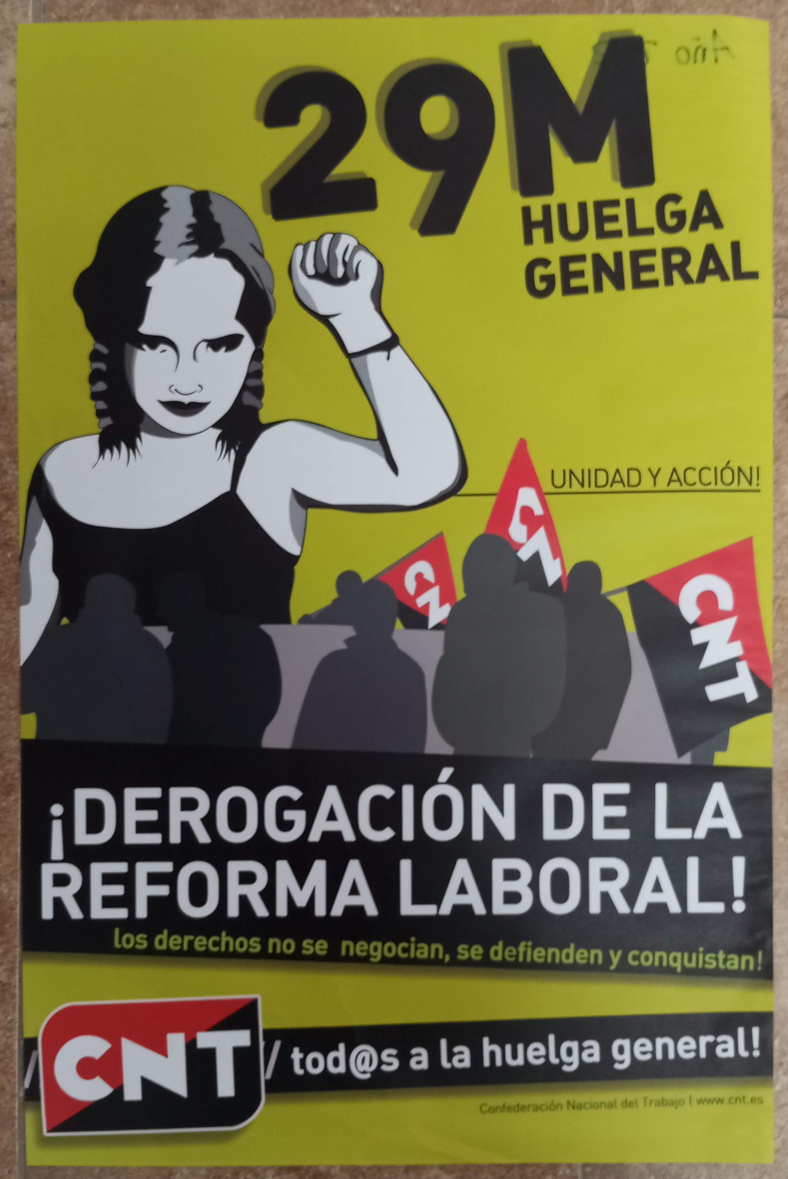 29M. Huelga general: derogación de la reforma laboral