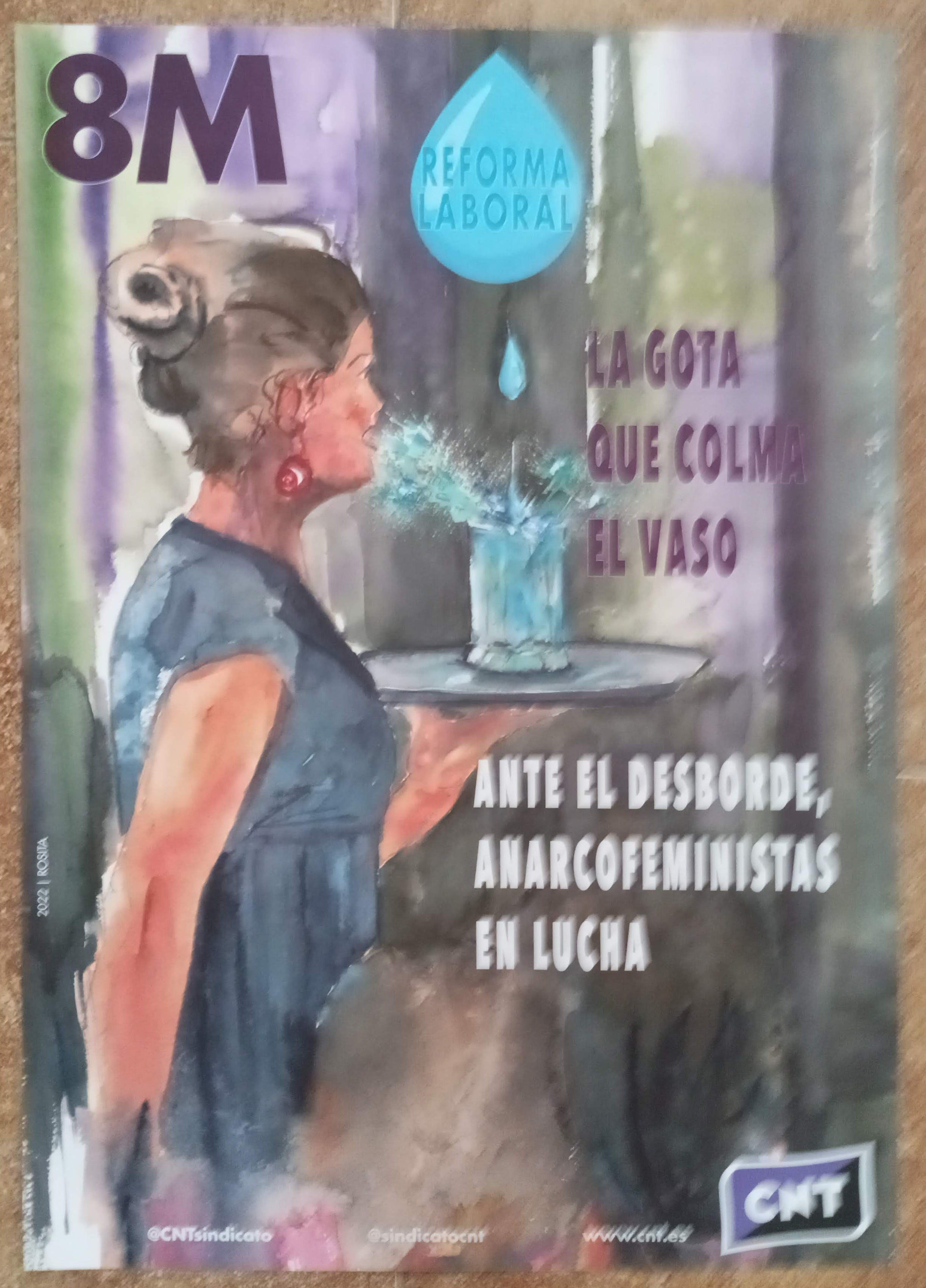 La gota que colma el vaso. Ante el desborde, anarcofeministas en lucha