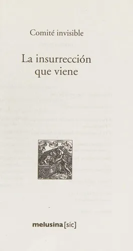 Portada orientativa de La insurrección que viene; puede no corresponder a esta edición