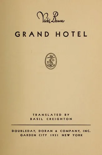 Portada orientativa de Grand Hotel; puede no corresponder a esta edición
