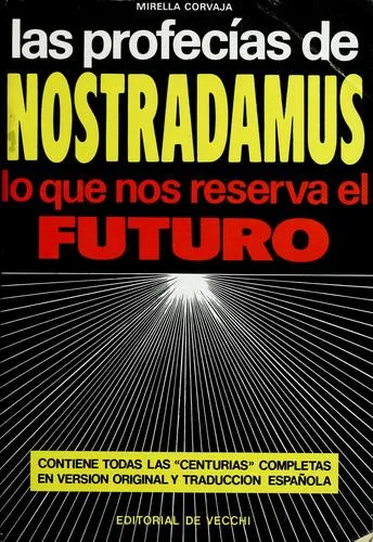 Portada orientativa de Las profecías de Nostradamus; puede no corresponder a esta edición