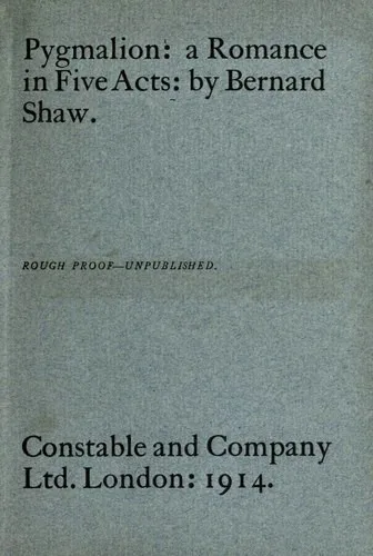 Portada orientativa de Pygmalion; puede no corresponder a esta edición