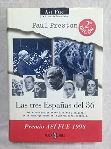 Portada orientativa de Las tres Españas del 36; puede no corresponder a esta edición