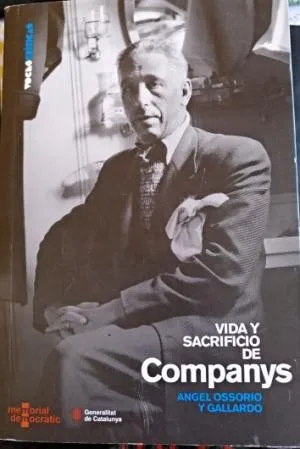 Portada orientativa de Vida y sacrificio de Companys; puede no corresponder a esta edición