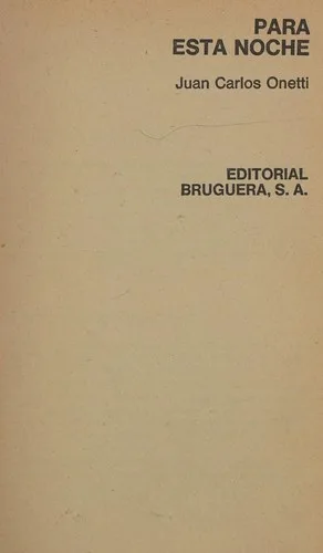 Portada orientativa de Para esta noche; puede no corresponder a esta edición