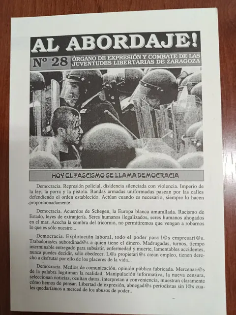 Vista principal de Al Abordaje!