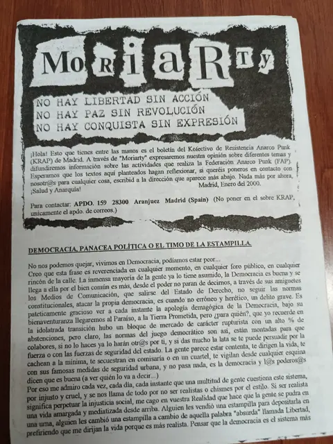Vista principal de Moriarty