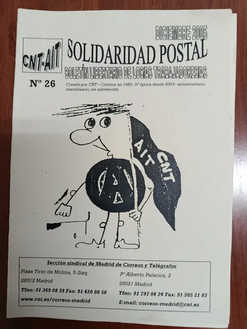 Vista principal de Solidaridad Postal