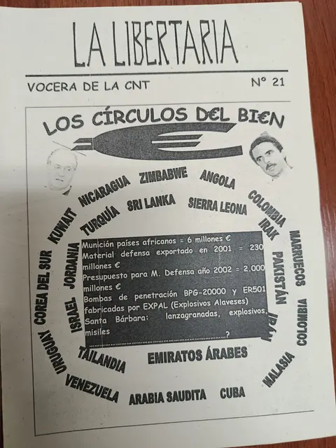 Vista principal de La Libertaria