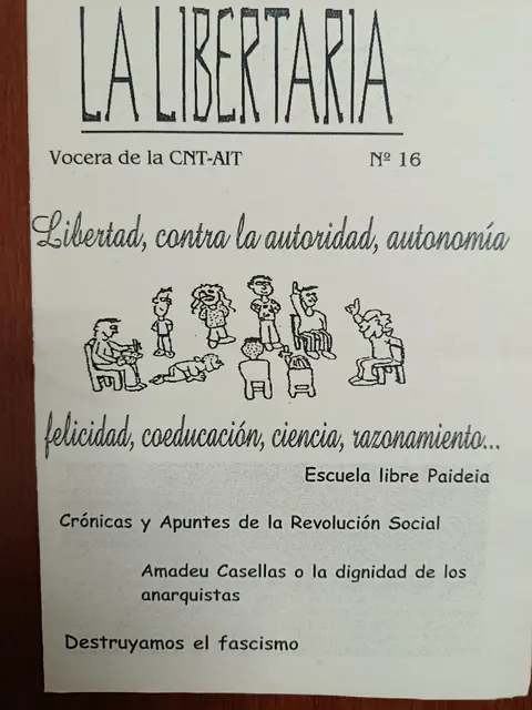 Vista principal de La Libertaria