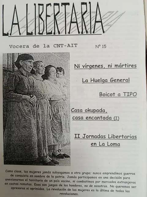 Vista principal de La Libertaria