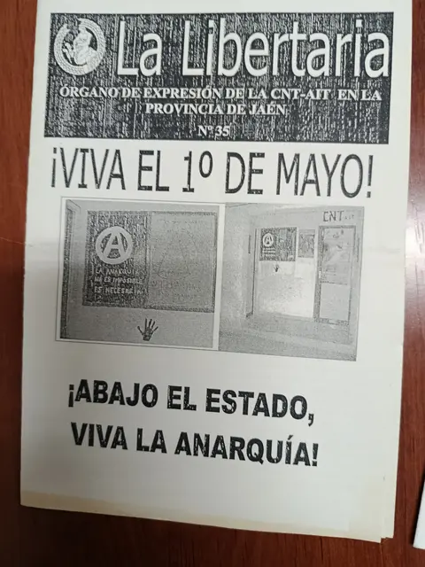 Vista principal de La Libertaria, n.º 35