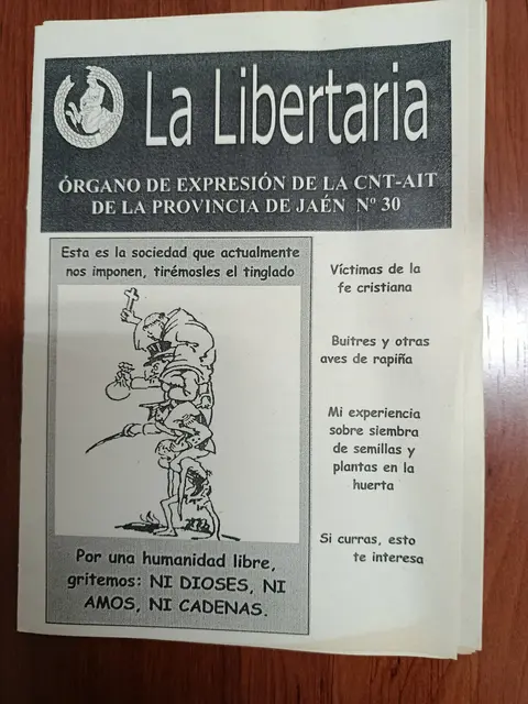 Vista principal de La Libertaria