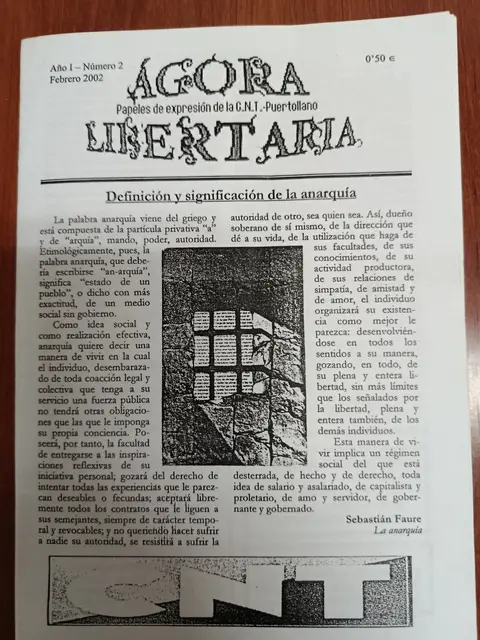 Vista principal de Ágora Libertaria