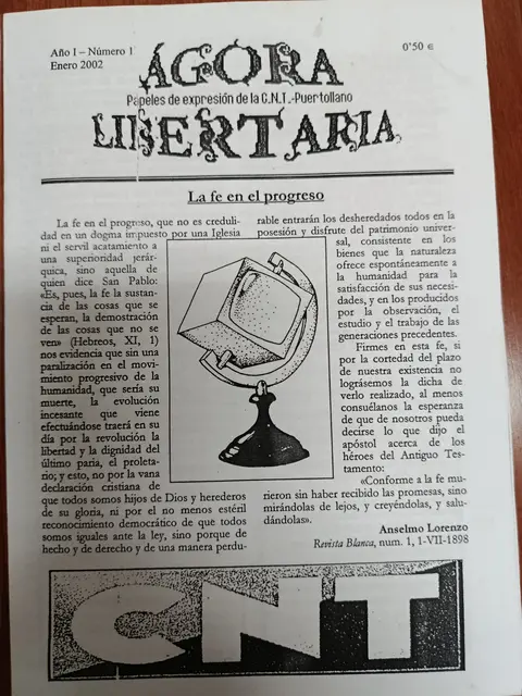 Vista principal de Ágora Libertaria