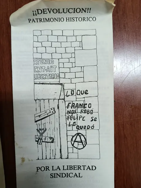 Vista principal de ¡¡Devolución!! Patrimonio histórico. Por la libertad sindical