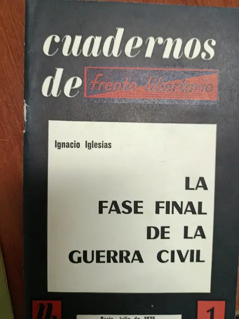 Vista principal de La fase final de la Guerra Civil
