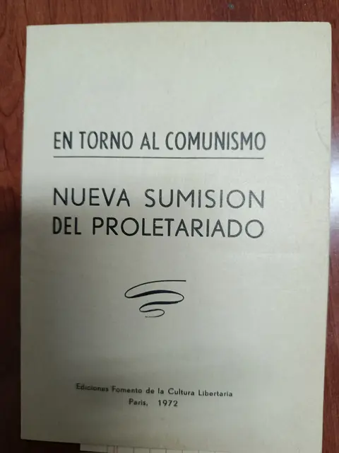 Vista principal de En torno al comunismo: nueva sumisión del proletariado