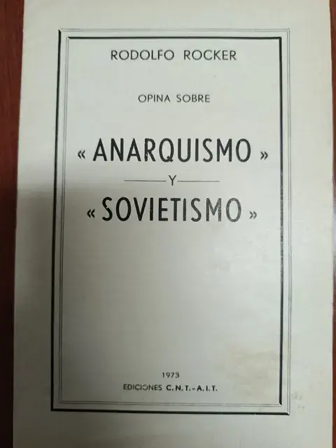 Vista principal de Opina sobre «Anarquismo» y «Sovietismo»