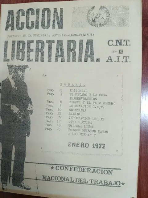 Vista principal de Acción Libertaria