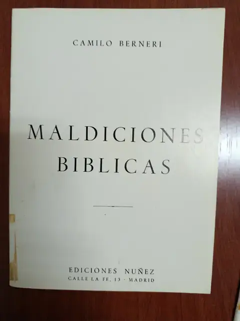 Vista principal de Maldiciones bíblicas