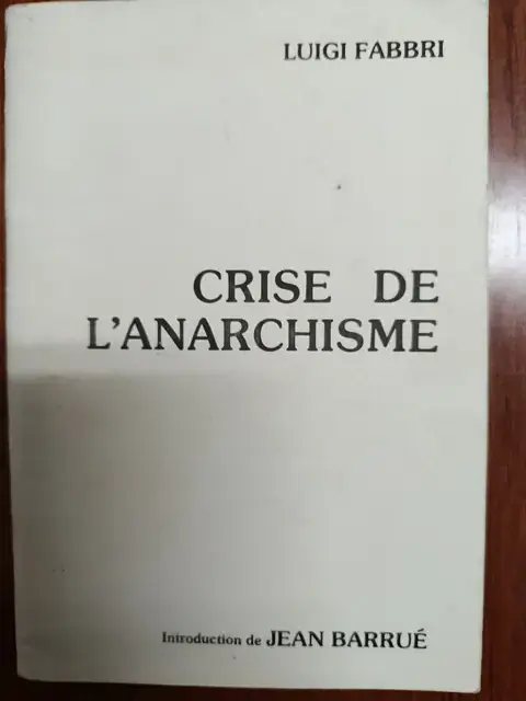 Vista principal de Crise de l’anarchisme
