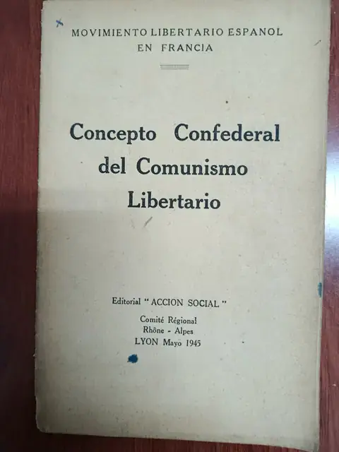 Vista principal de Concepto confederal del comunismo libertario