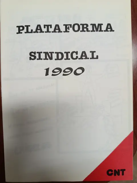 Vista principal de Plataforma Sindical 1990