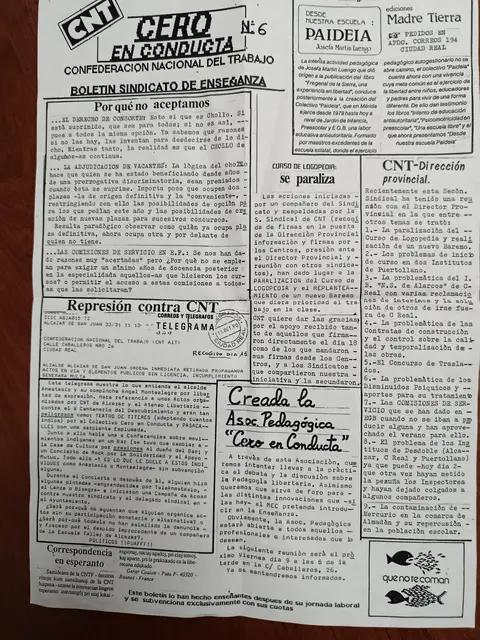Vista principal de Cero en Conducta, n.º 6 [página]