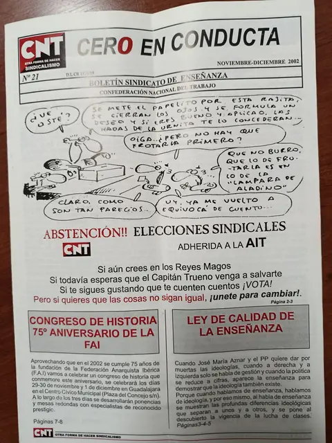 Vista principal de Cero en Conducta, n.º 21