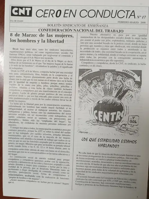 Vista principal de Cero en Conducta, n.º 17