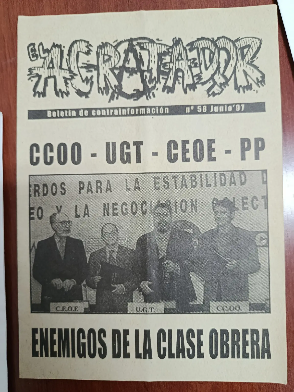 Vista principal de El Acratador